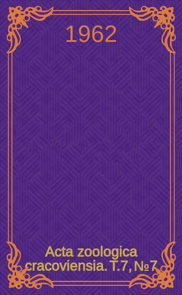 Acta zoologica cracoviensia. T.7, №7 : Studies on the Crambidae (Lepidoptera)