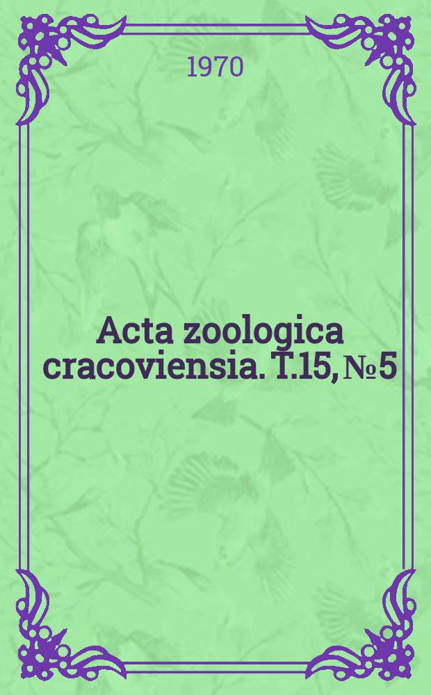 Acta zoologica cracoviensia. T.15, №5 : Contribution à l'étude des Ptomaphaginus Pon
