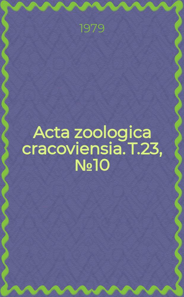 Acta zoologica cracoviensia. T.23, №10 : Materiały do składu pokarmu ptaków ...