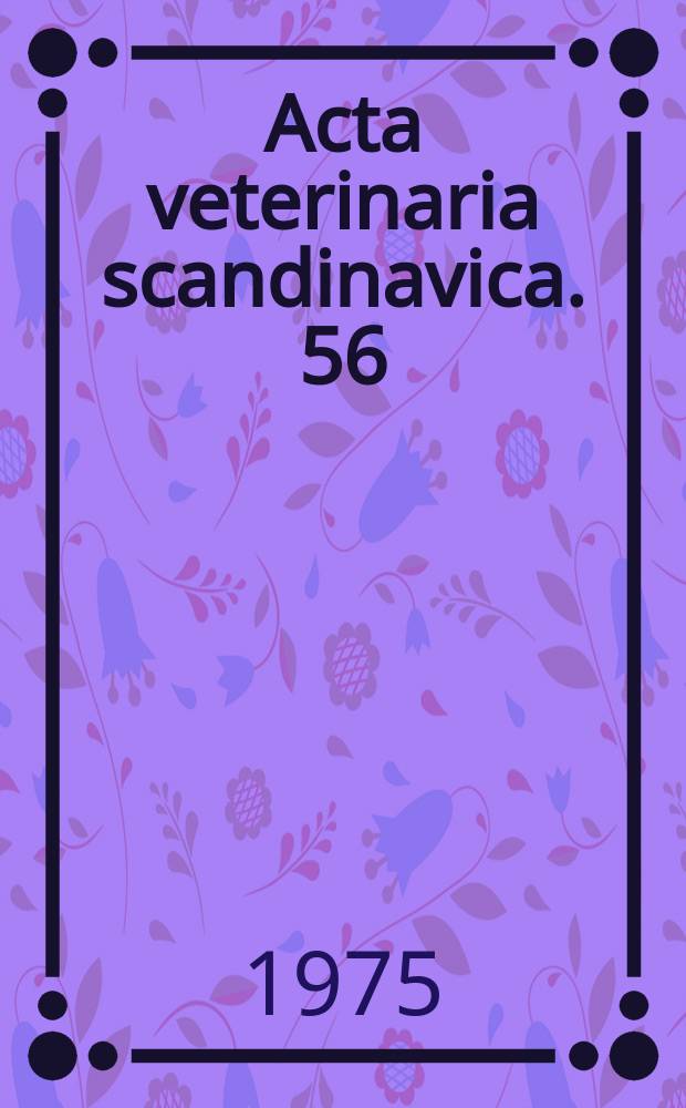 Acta veterinaria scandinavica. 56 : On the persistence of bacteria manure