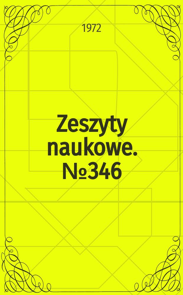Zeszyty naukowe. №346 : Budownictwo komunikacyjne