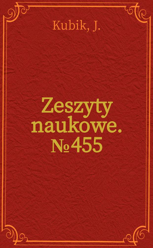 Zeszyty naukowe. №455 : Analogie i podobieństwo ...