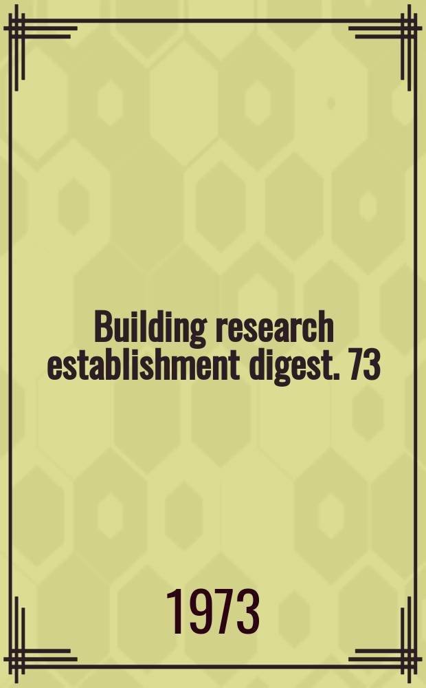 Building research establishment digest. 73 : Prevention of decay in external joinery