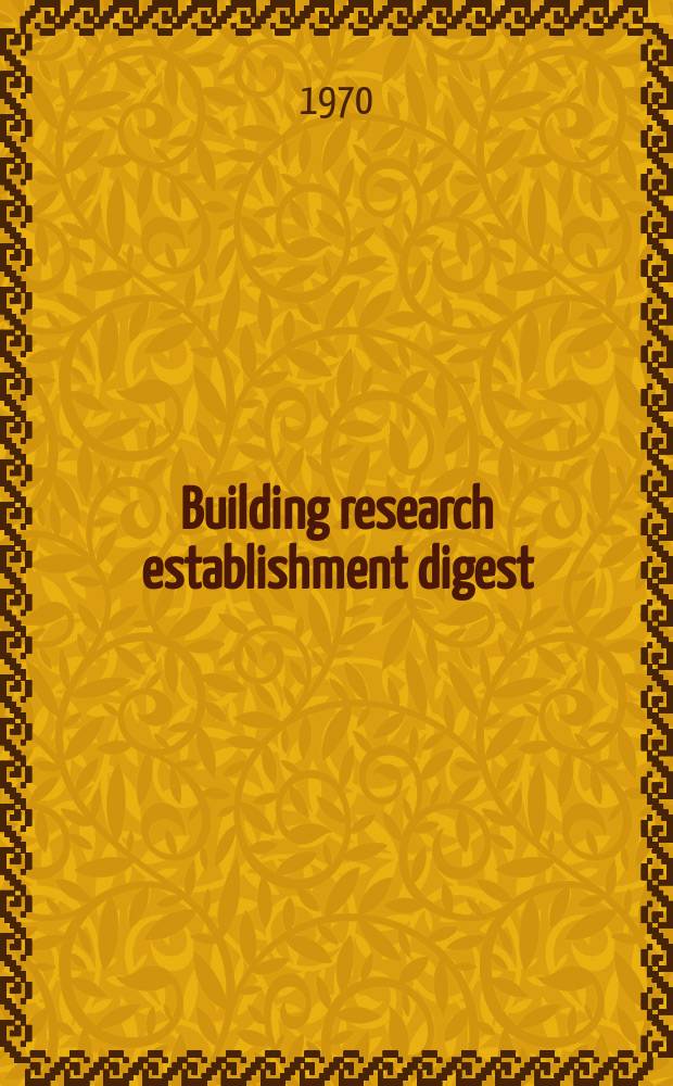 Building research establishment digest : Lightweight aggregate concretes
