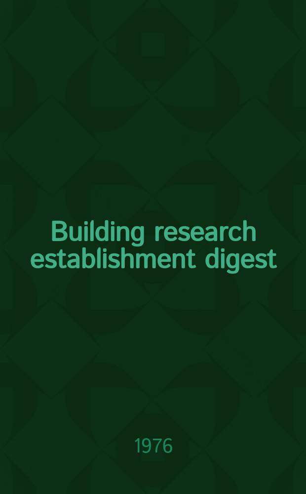 Building research establishment digest : Sound insulation of lightweight dwellings