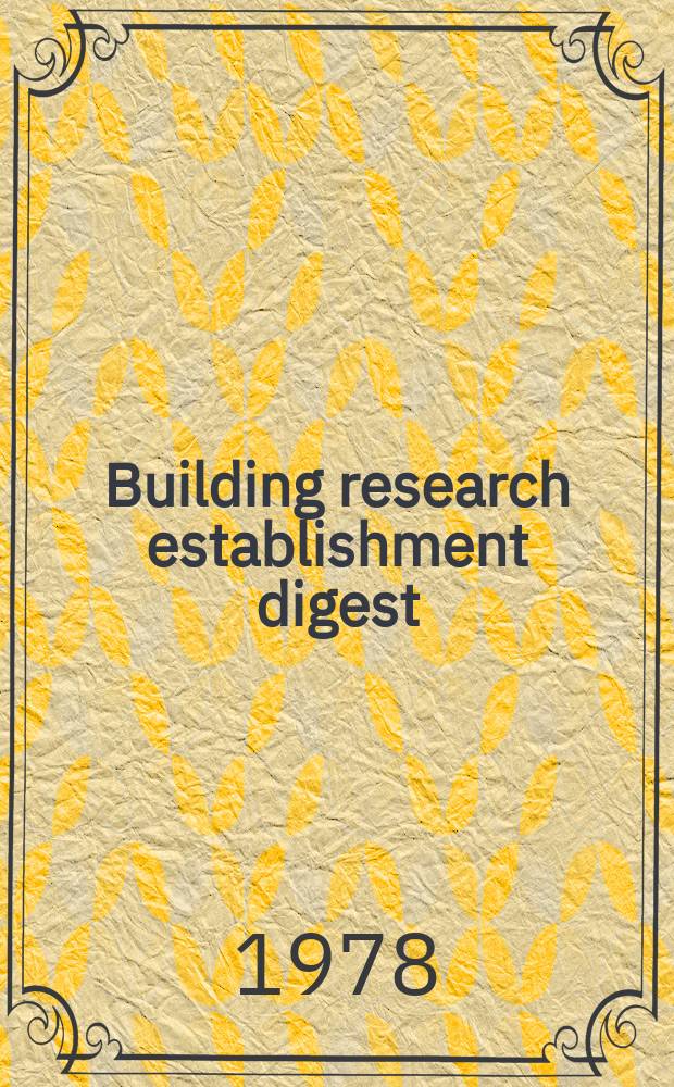 Building research establishment digest : Timber fire doors