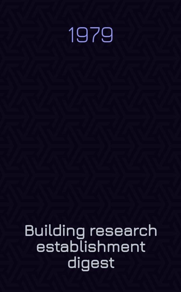 Building research establishment digest : Fill and hardcore