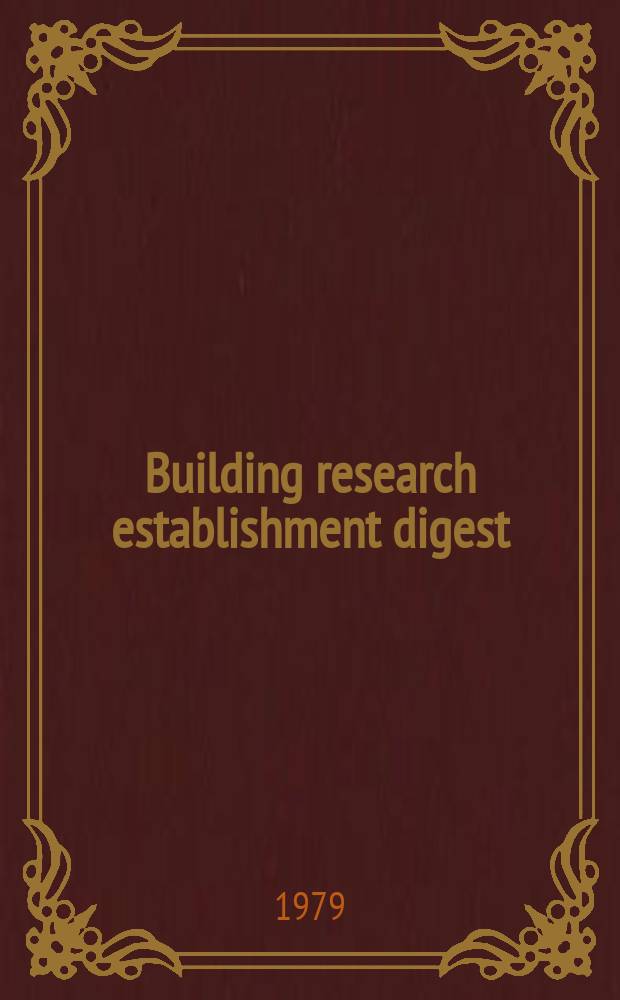 Building research establishment digest : Fire terminology