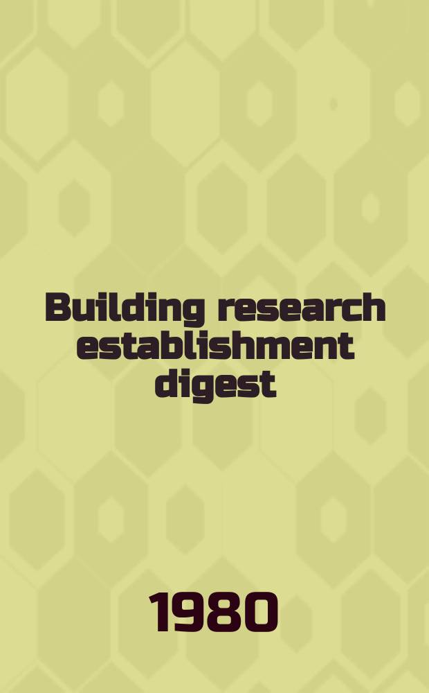 Building research establishment digest : Concrete mixes: specification, design and quality control