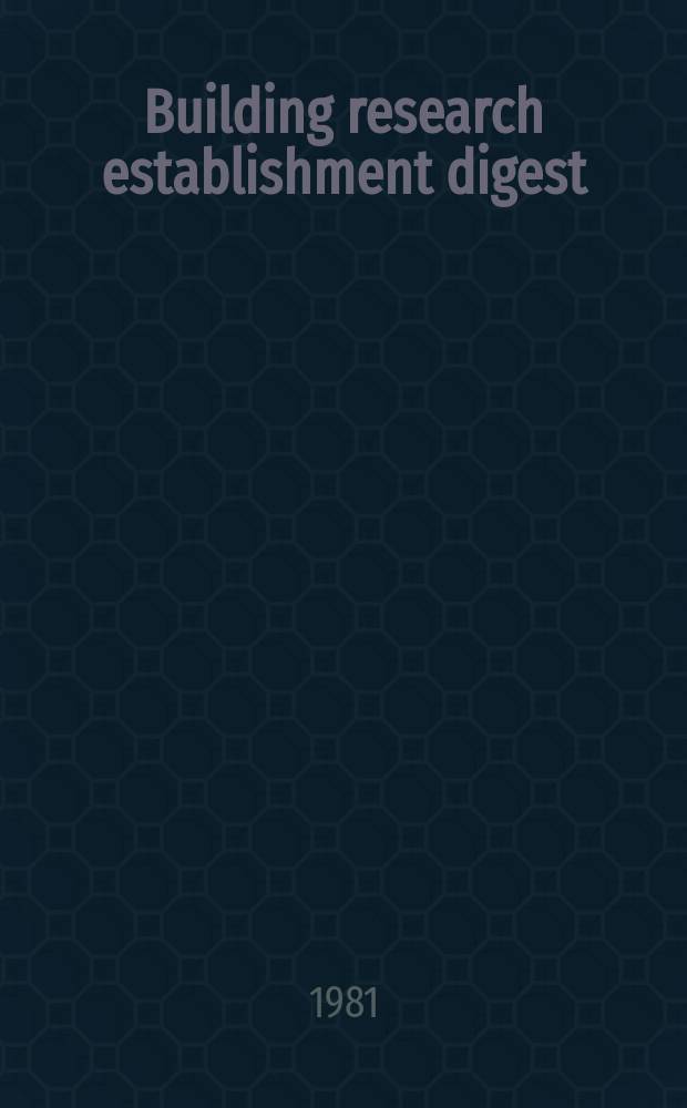 Building research establishment digest : Reliability and performance of solar collector systems