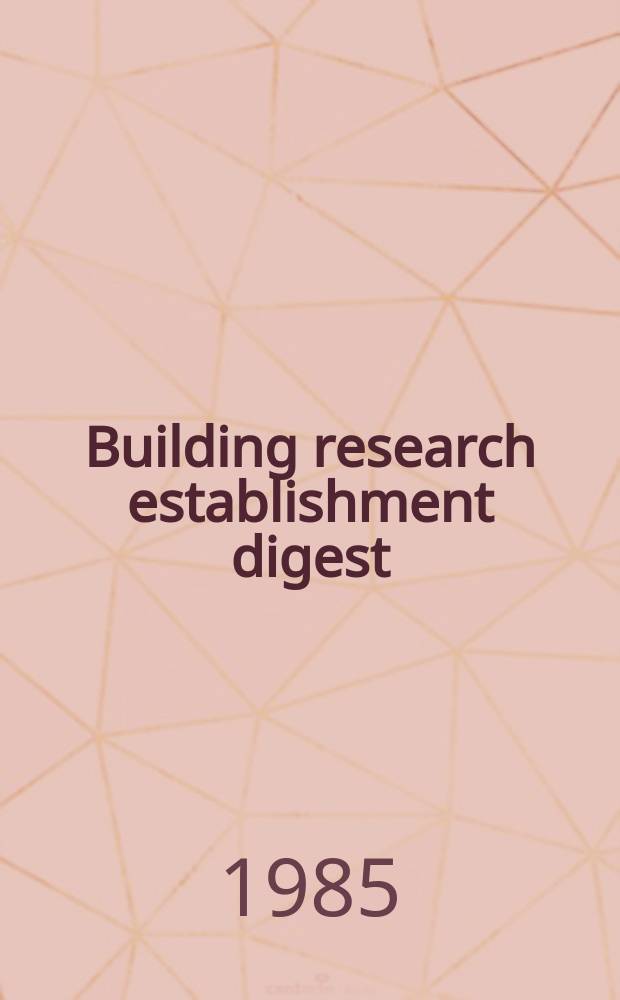 Building research establishment digest : The influence of trees on house foundations in day soils