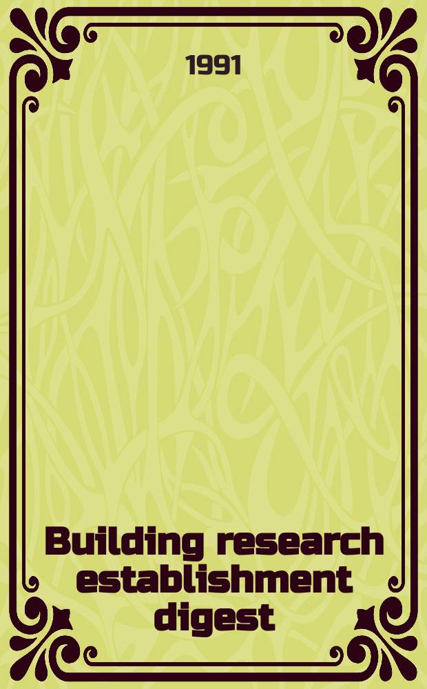 Building research establishment digest : Repairing brick and block masonry