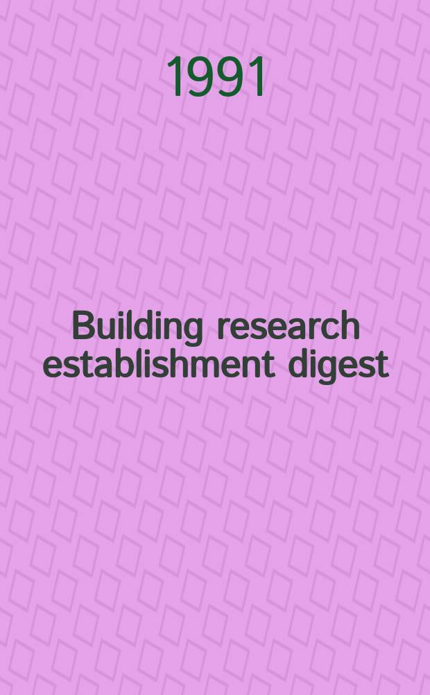 Building research establishment digest : Testing bond strength of masonry