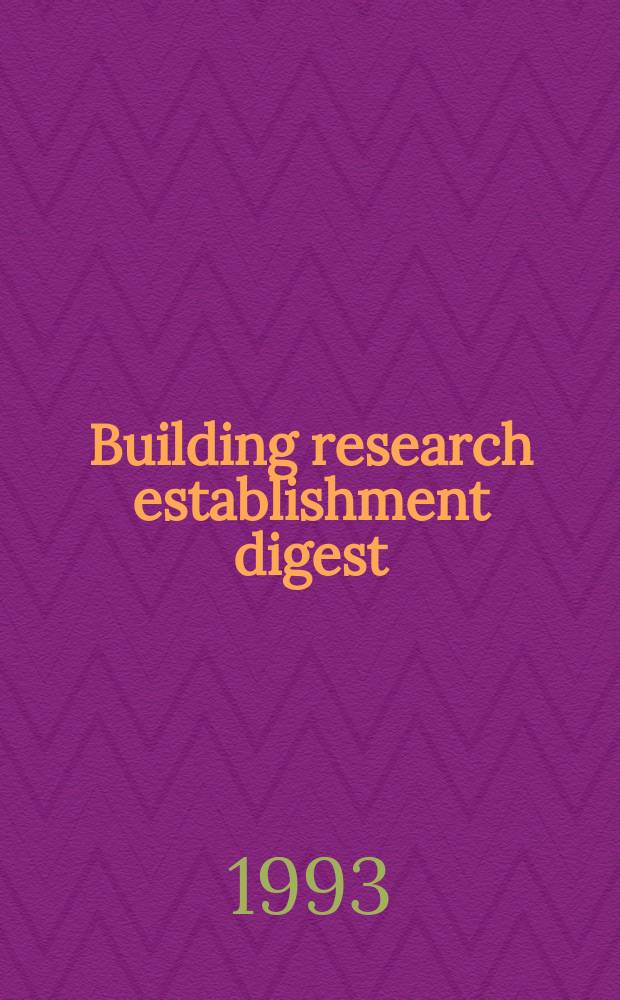 Building research establishment digest : Damp-proof courses