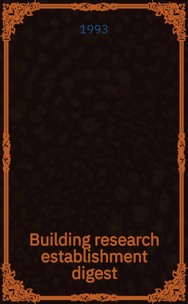 Building research establishment digest : Site investigation for low-rise building