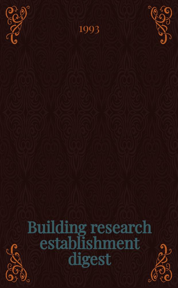 Building research establishment digest : Concrete