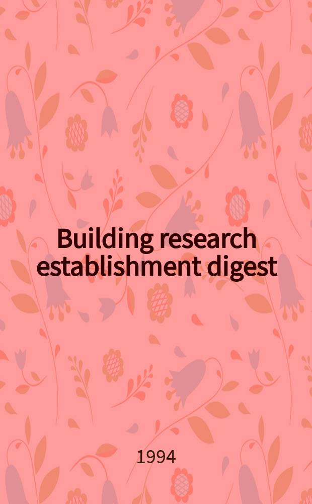 Building research establishment digest : Damage to roofs from aircraft wake vortices