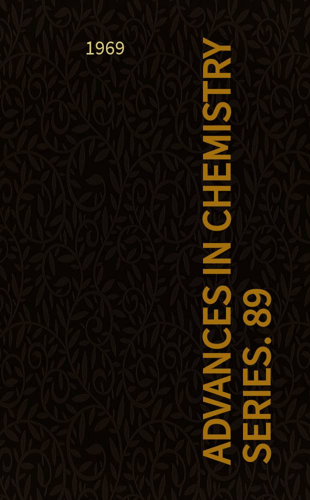 Advances in chemistry series. 89 : Isotope effects in chemical processes