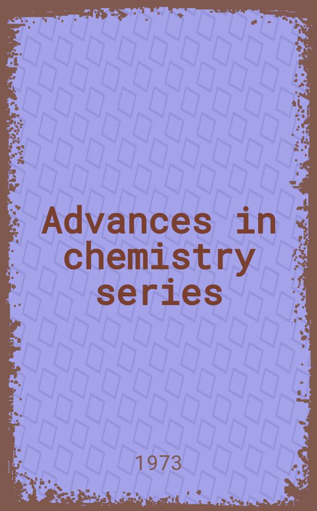 Advances in chemistry series : Air pollution damage to vegetation