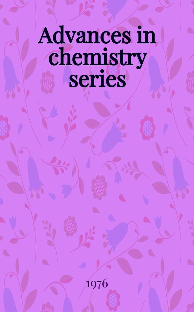 Advances in chemistry series : Mycotoxins and other furgall related food problems