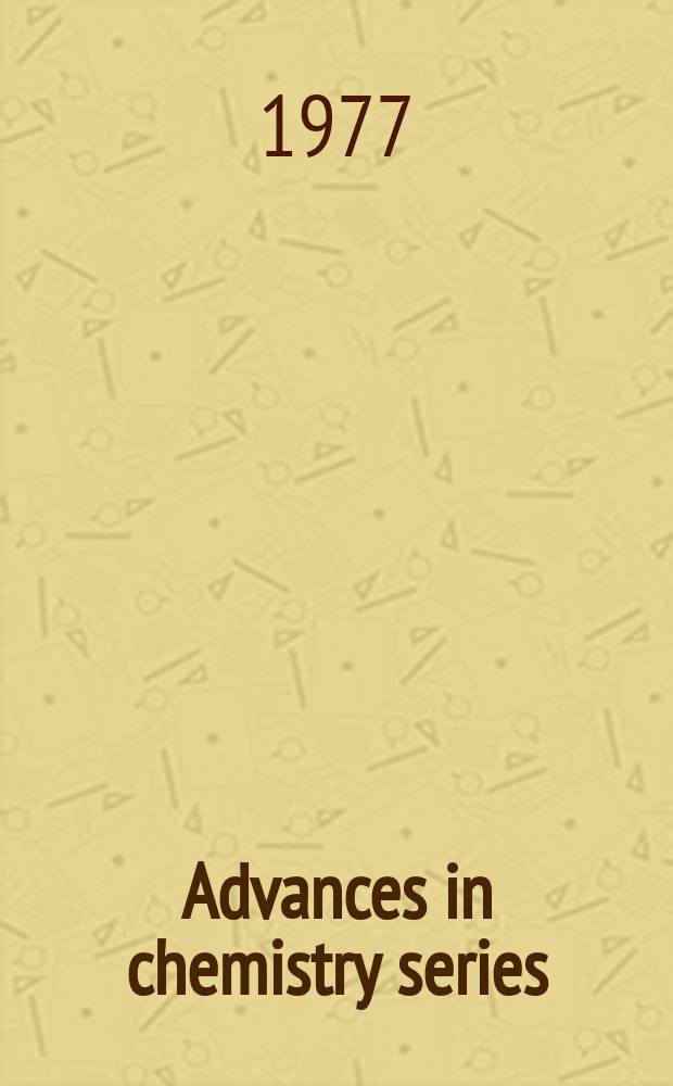 Advances in chemistry series : Bioinorganic chemistry