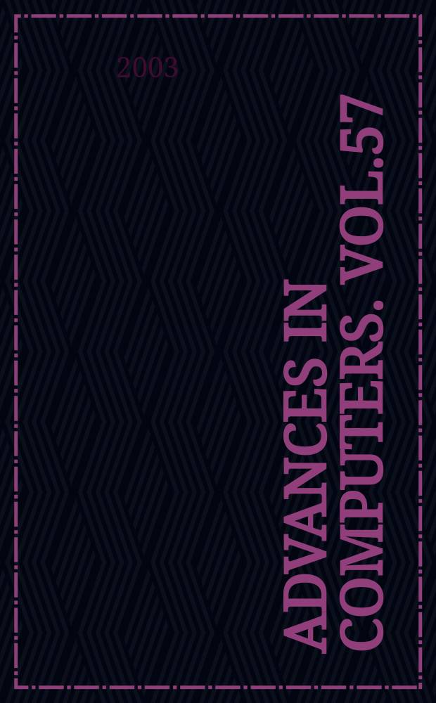 Advances in computers. Vol.57 : Information repositories