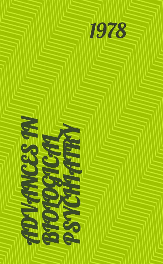 Advances in biological psychiatry