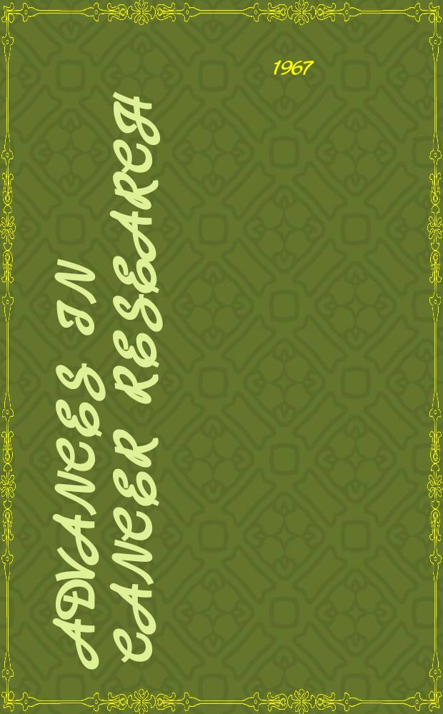 Advances in cancer research