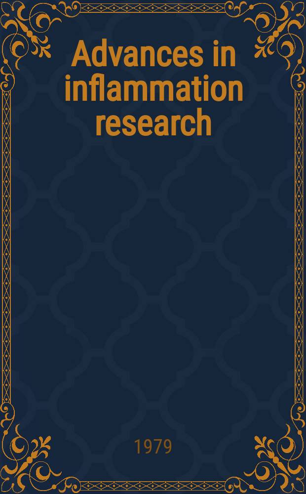 Advances in inflammation research