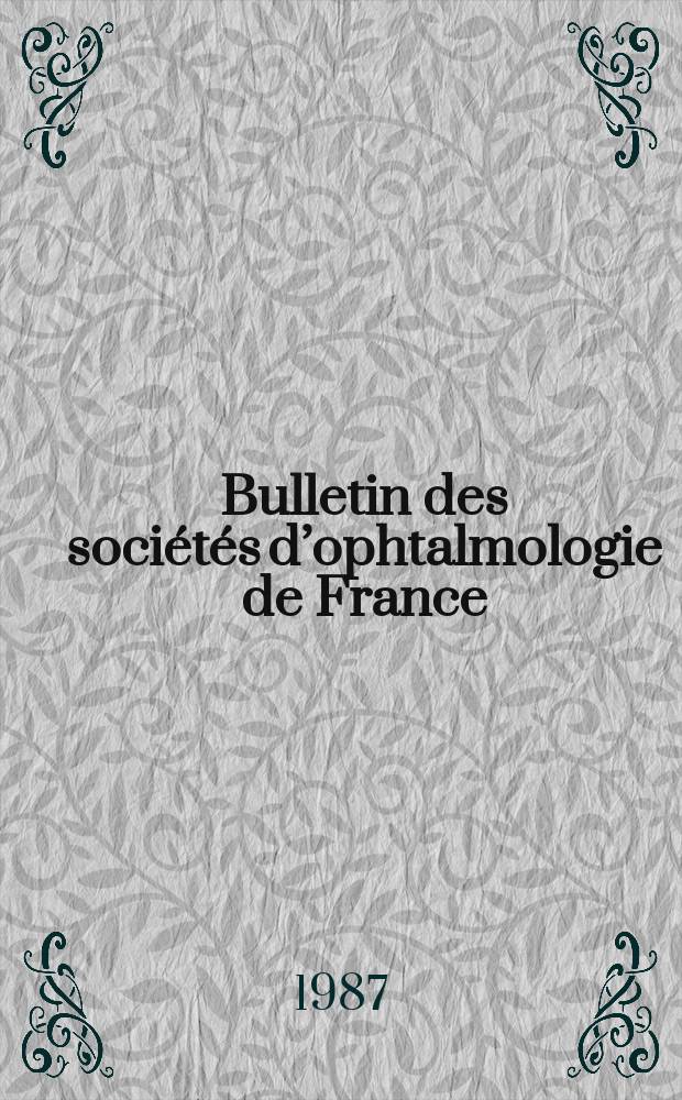 Bulletin des soci&eacute;t&eacute;s d&rsquo;ophtalmologie de France : Traitements des h&eacute;morragies du vitre