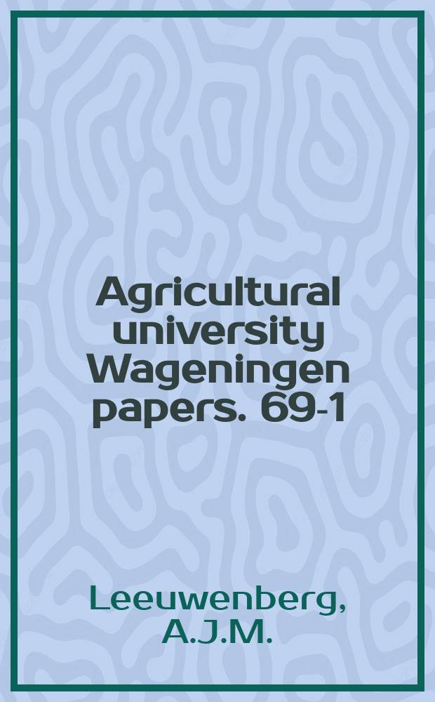 Agricultural university Wageningen papers. 69-1 : The Loganiaceae of Africa VIII Strychnos III