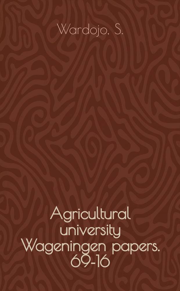 Agricultural university Wageningen papers. 69-16 : Some factors relating to the larval growth of the Colorado potato beetle, Leptinotarsa decemlineata Say (Coleoptera: Chrysomelidae), on artificial diets