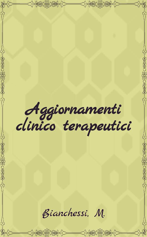 Aggiornamenti clinico terapeutici : Collana monografica mensile. Vol.7, №9 : Il diabete mellito