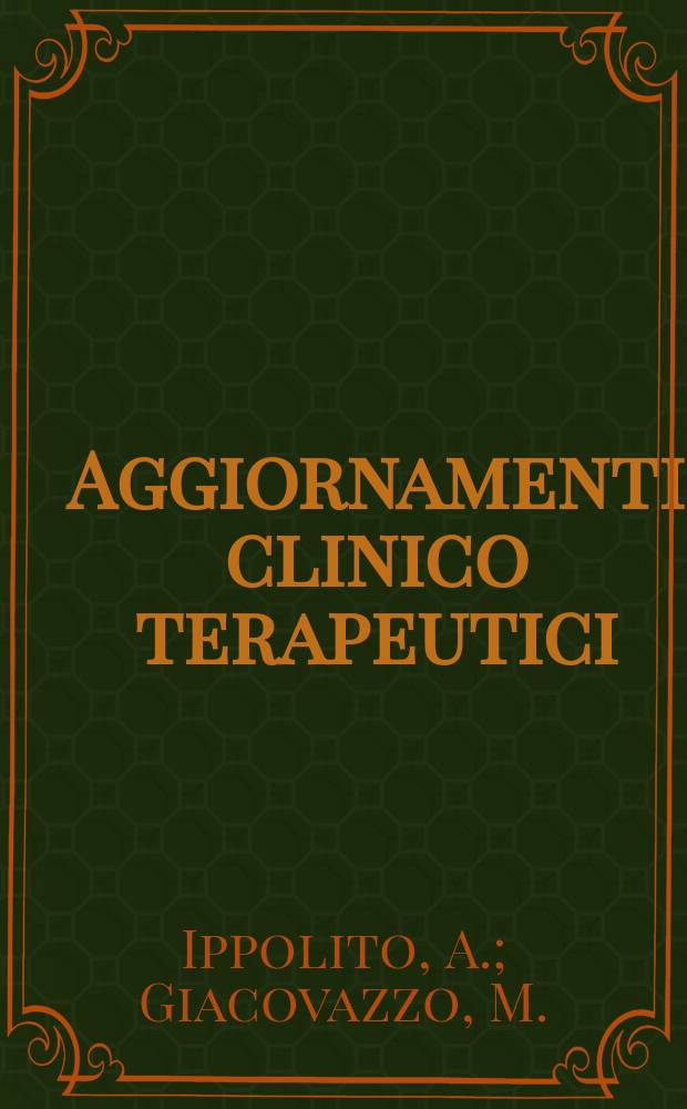Aggiornamenti clinico terapeutici : Collana monografica mensile. Vol.8, №3 : La Malattie del collageno