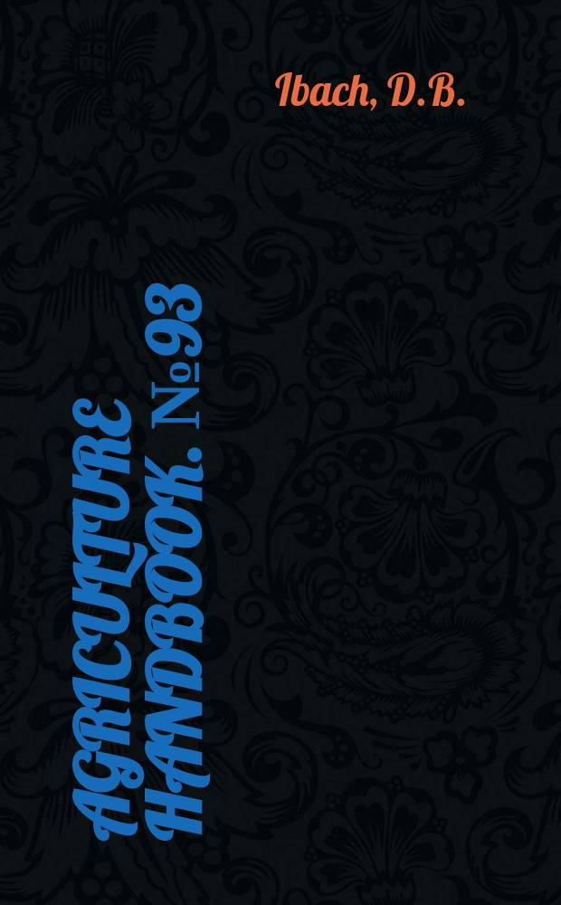 Agriculture handbook. №93 : A graphic method of interpreting response to fertilizer