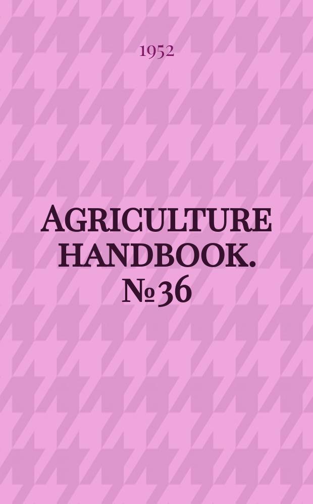 Agriculture handbook. №36 : Suggestions for improving services and facilities at public terminal stock yards