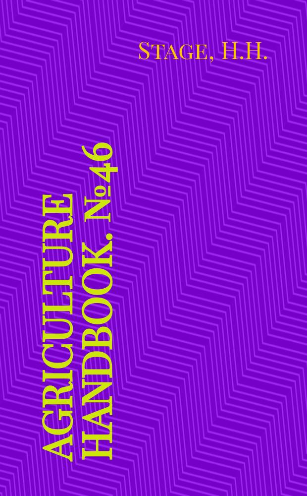 Agriculture handbook. №46 : Mosquitoes if the Northwestern States