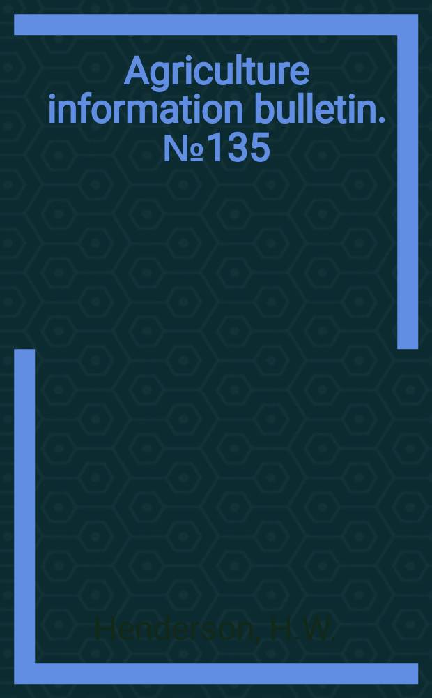 Agriculture information bulletin. №135 : Price programs