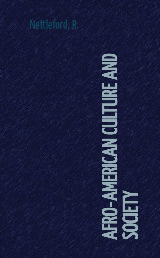 Afro-American culture and society : A CAAS monogr. ser. Vol.1 : Caribbean cultural identity