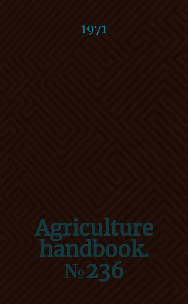 Agriculture handbook. №236 : The Japanese beetle in the United States. Rev.