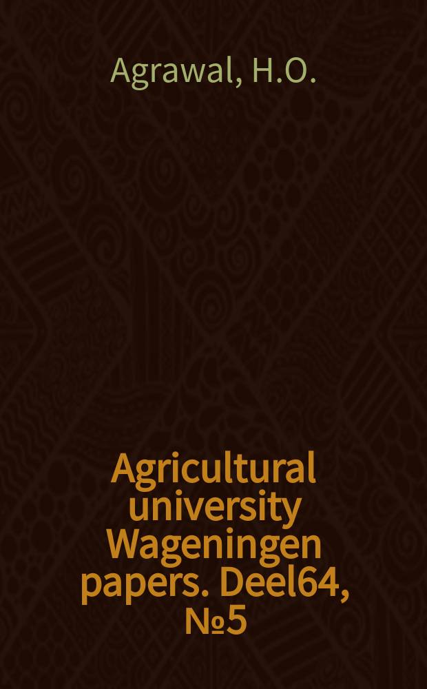 Agricultural university Wageningen papers. [Deel]64, [№]5 : Identification of cowpea mosaic virus isolates