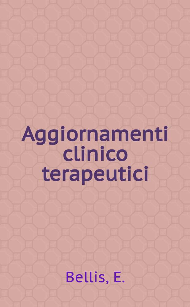 Aggiornamenti clinico terapeutici : Collana monografica mensile. Vol.14, №1 : Le dispnee