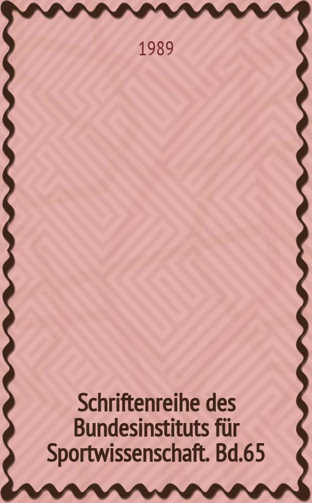 Schriftenreihe des Bundesinstituts für Sportwissenschaft. Bd.65 : Beiträge zum visuomotorischen Lernen im Sport