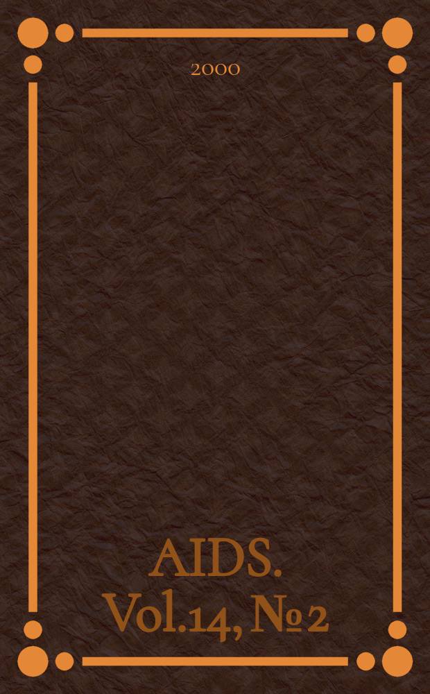 AIDS. Vol.14, №2