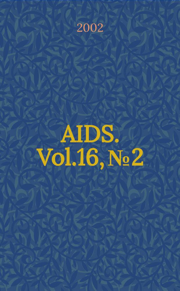 AIDS. Vol.16, №2