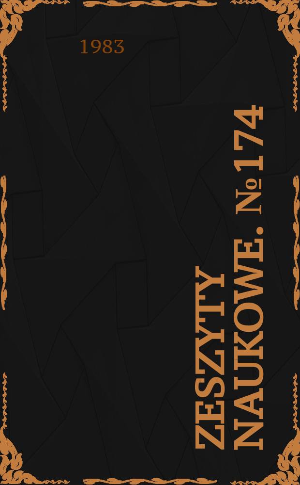 Zeszyty naukowe. №174 : (Prace z zakresu analizy rynku)