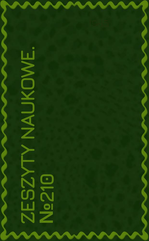 Zeszyty naukowe. №210 : (Rozwój nauk handlowych w 60-leciu uczelni)