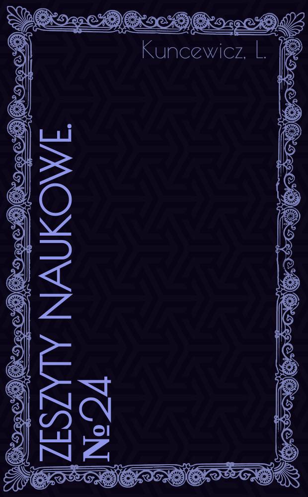 Zeszyty naukowe. №24 : Współczynnik izolacyjności akustycznej...