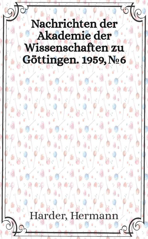 Nachrichten der Akademie der Wissenschaften zu Göttingen. 1959, №6 : Beitrag zur Geochemie des Bors
