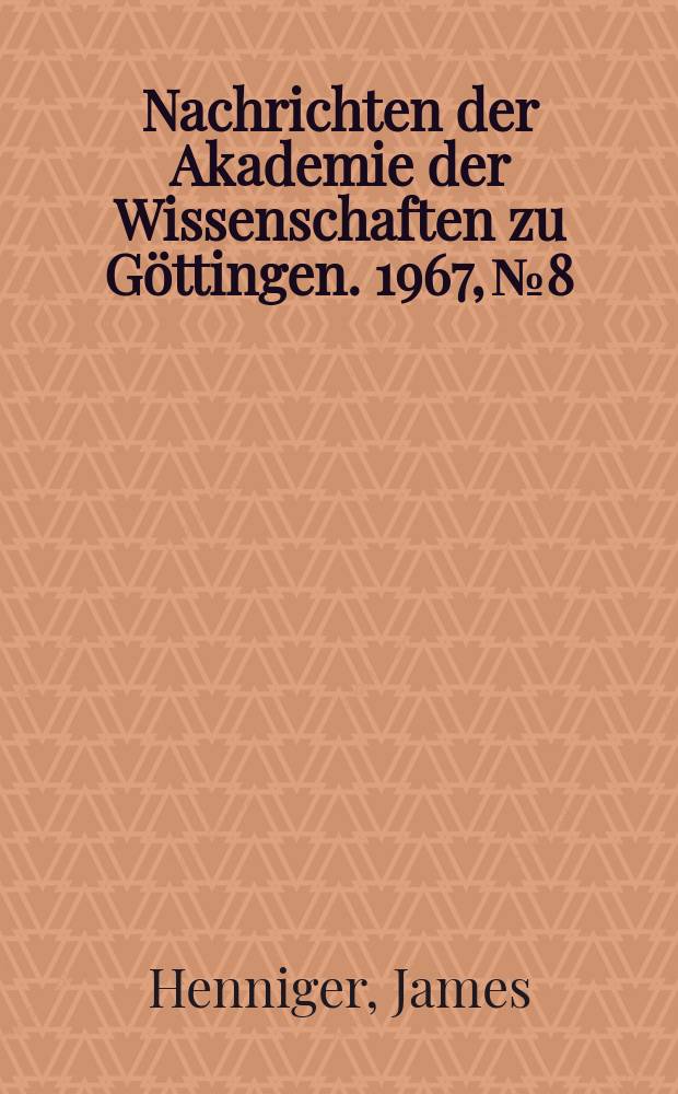 Nachrichten der Akademie der Wissenschaften zu Göttingen. 1967, №8 : Contributions to the theory of almost elliptic functions